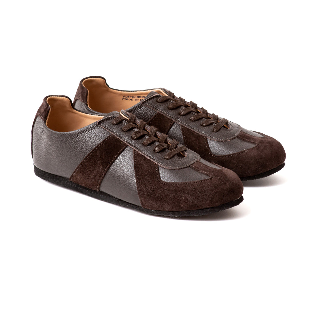 The Torino Sneaker – Handcrafted Brown Leather & Suede Sneakers