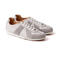 The Torino Sneaker – Handcrafted Grey Leather & Suede Sneakers