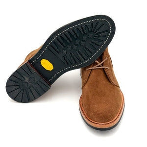 The Aspen Chukka – Handcrafted Tan Suede Leather Boots
