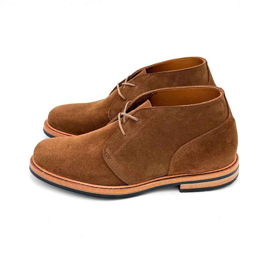 The Aspen Chukka – Handcrafted Tan Suede Leather Boots