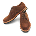 Elvario Camden Derby – Handmade Snuff Suede Leather Shoes