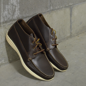 Elvario Handmade Genuine Leather Boat Shoes – Chestnut Brown Casual Lace-Up Loafers