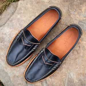 The Verona Penny Loafer – Handcrafted Black Leather Loafers