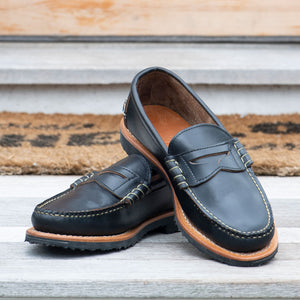 The Verona Penny Loafer – Handcrafted Black Leather Loafers