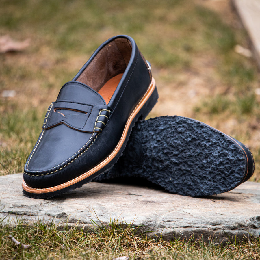 The Verona Penny Loafer – Handcrafted Black Leather Loafers