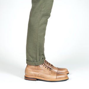 The Maverick Boot – Handcrafted Beige Leather Heritage Boots